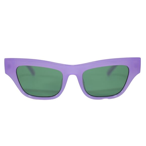 Le Specs Accessories - Le Specs HANKERING Cat Eye Rectangle Sunglasses - Purple / Emerald - NWT
